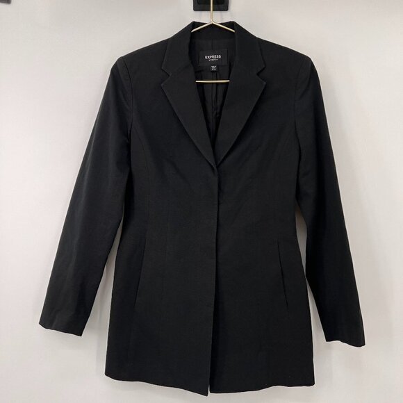 Express Stretch Lined Black Jacket/Blazer - Picture 1 of 9
